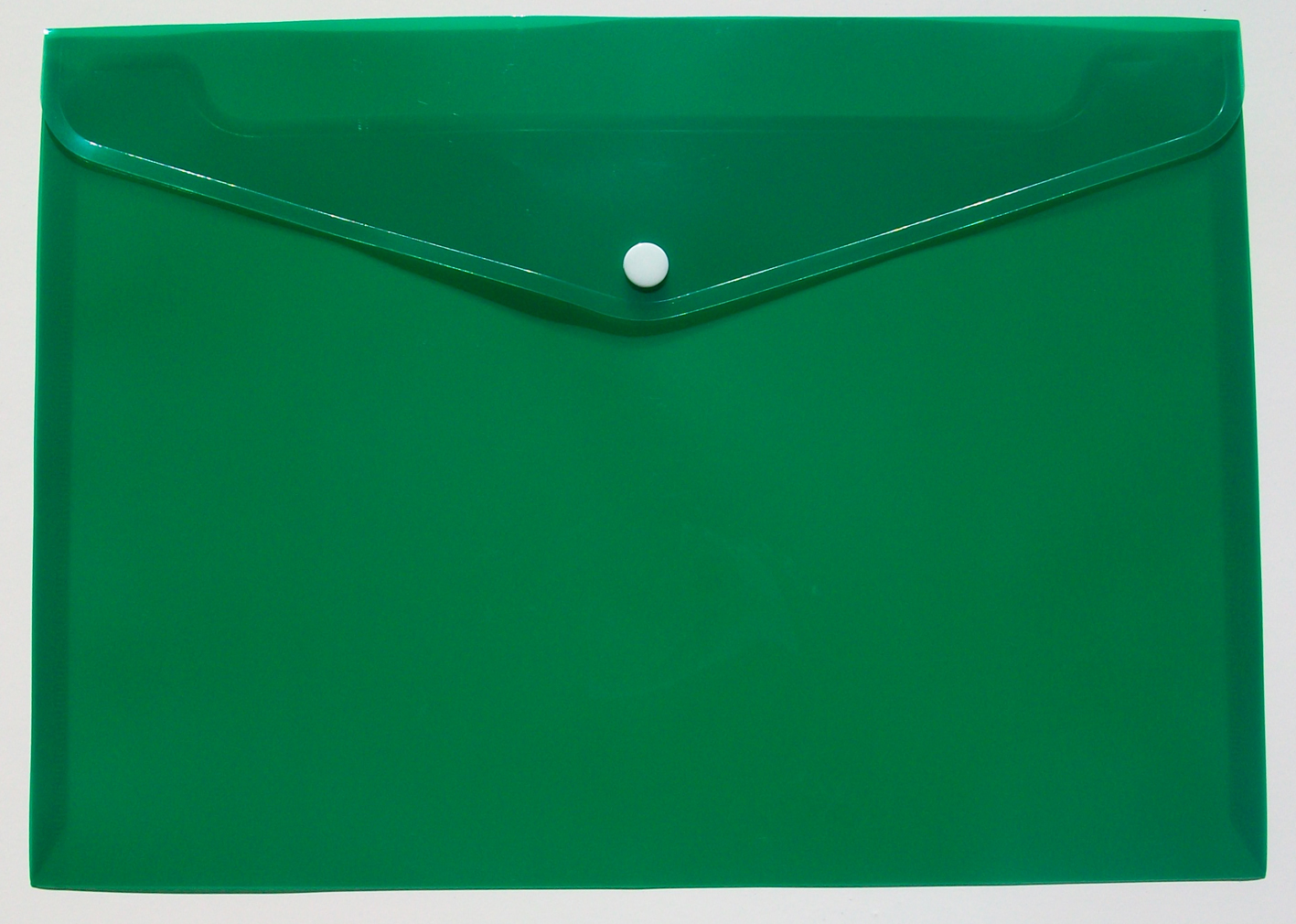 Document Wallet Poly Foolscap with Velcro Green