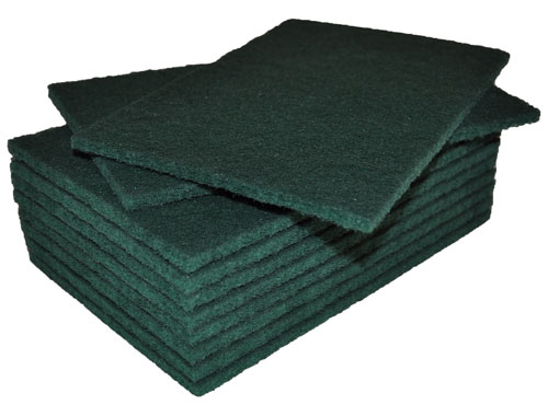 Edco Industrial Scourer Green 15x10cm x10mm Pack of 10