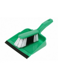 Edco Dust Pan & Brush Green (19126)