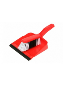 Edco Dust Pan & Brush Red (19125)