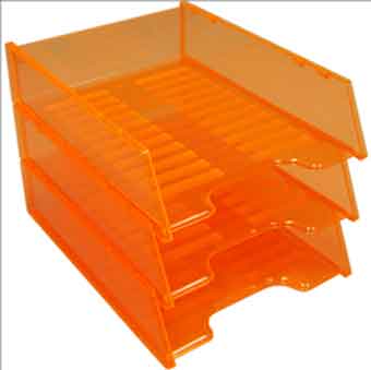 Document Tray Kings Multi-Fit Neon Orange EACH
