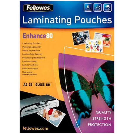 Laminating Pouch A3 80um Pk100 Fellowes