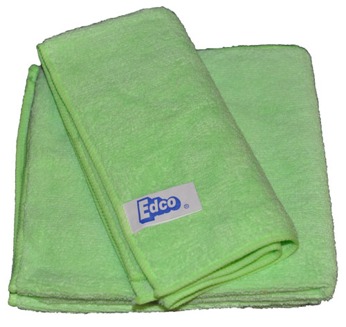 Edco Microfibre Cloth 40x40cm 3 Pack Green