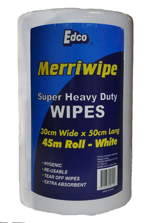 Merriwipe Super Heavy Duty Roll White