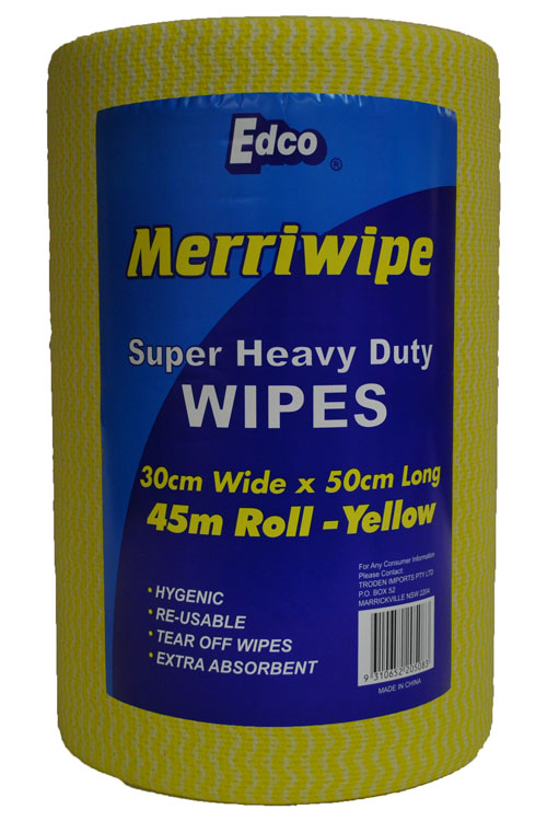 Merriwipe Super Heavy Duty Roll Yellow