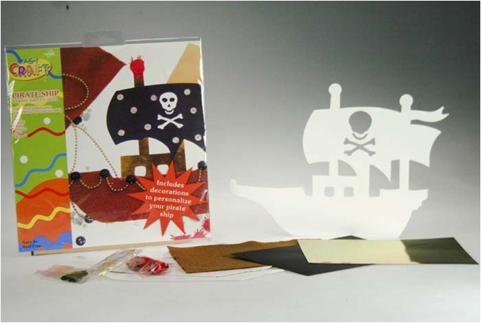Create Your Own - Pirate Ship Kit Pack of 4