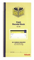 Q553 Spiral Cash Receipt Book 3up