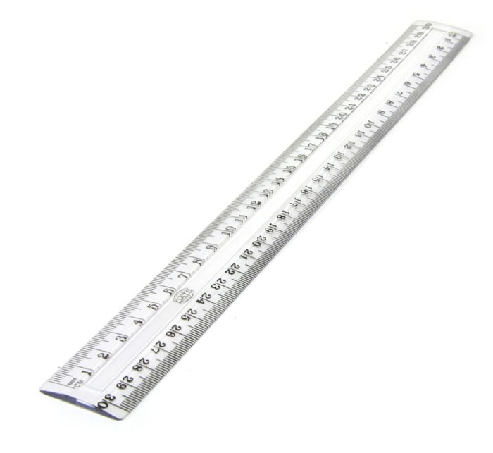 Ruler Osmer Plastic 30cm Shatterproof