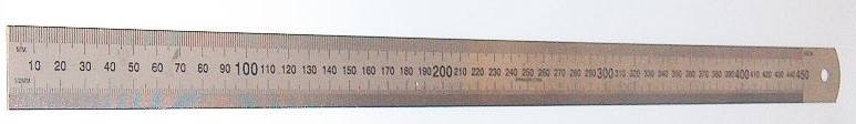 Ruler Steel 45cm/18inch Dual Measure
