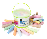Sidewalk Chalk - EC 24 Pce Bucket (12 Colours)