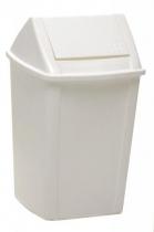 Tidy Bin 27L Square Swing Top White
