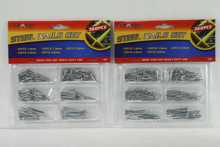 Steel Nails Assorted Pack of 360